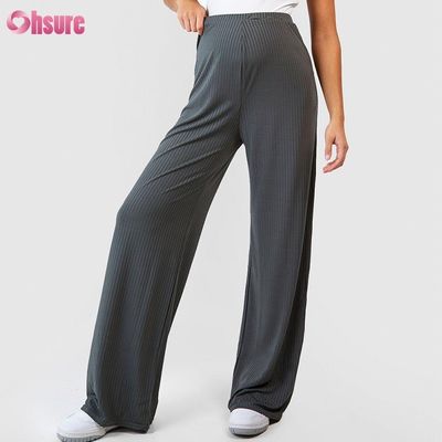 Pantalones de pista Tejido de gimnasio Ropa recta Calzoncillos de jogging mujer recta embarazada Jogging Calzoncillos de sudor Tejido Casual