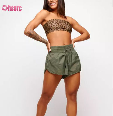 Nuevos shorts de yoga transpirables y sueltos anti-caminata para correr al aire libre, ocio, 100% nailon, shorts deportivos para mujer, pantalones cortos saludables