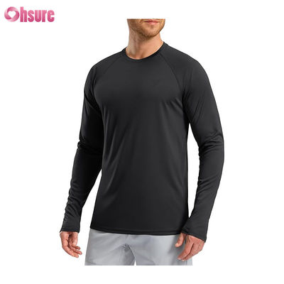 Tejido de algodón de poliéster de nylon espandéx personalizado Personalizar Impresos para hombres Comodidad Camisetas deportivas suaves Camisetas de gran tamaño en blanco