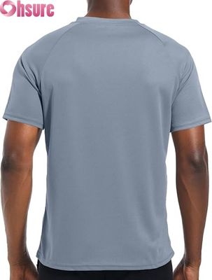 Camiseta deportiva para hombre de secado rápido, entrenamiento en el gimnasio, fitness, transpirable, ropa deportiva, fabricante OEM ODM