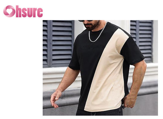 Casual Dersign Moda Tricotado Ejercicio Vestido para hombres Comodidad Tejido T-shirt Impresión
