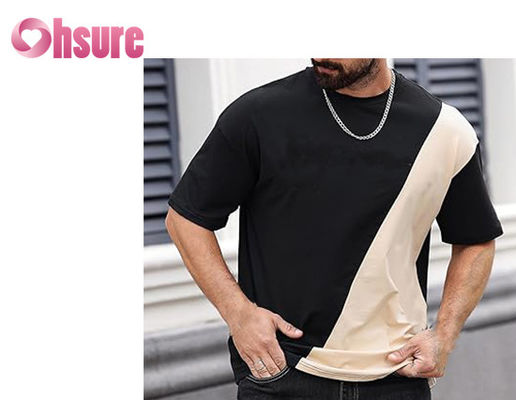 Casual Dersign Moda Tricotado Ejercicio Vestido para hombres Comodidad Tejido T-shirt Impresión