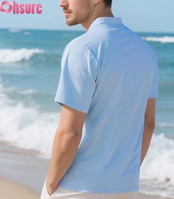 Camisetas Henley casuales para hombre, clásicas con botones, de color liso, camisetas de verano