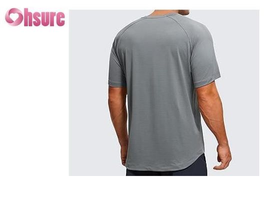 Impresión casual patrón de tejido de punto de apoyo muscular de ejercicio ropa para hombres de bambú Tejido de boxeo Impresión de camisetas