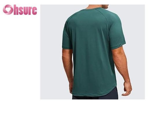 Impresión casual patrón de tejido de punto de apoyo muscular de ejercicio ropa para hombres de bambú Tejido de boxeo Impresión de camisetas