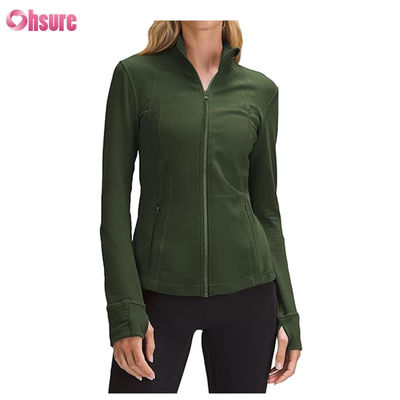 Logotipo personalizado Nueva moda Color sólido Bolsillo Sudadera con capucha con cremallera Ocio Deportes Fitness Sudadera OEM Alta calidad para mujeres