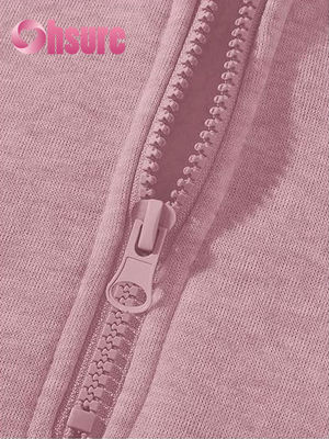Sudadera con capucha de cuarto de forro polar de alta calidad para mujer con logotipo personalizado, manga larga y estampado de letras de color cálido para otoño