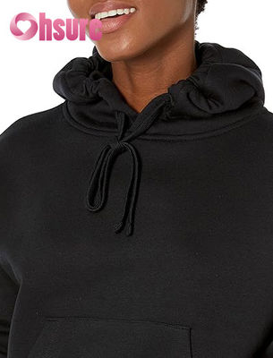 Top deportivo de mujer holgado 100% algodón, sudadera de cuello redondo, patrón personalizado, antiarrugas, ecológico, frontal