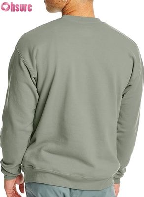 Sudadera básica de cuello redondo para hombre | Forro polar liso | Logotipo personalizado OEM