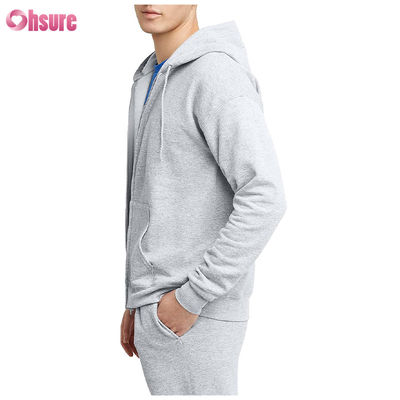 Sudadera con capucha de tela amigable, sudaderas con capucha de algodón de alta calidad, de gran tamaño, delgadas, lisas, para hombre