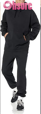 Pullover de algodón de alta calidad con capucha para hombres de entrenamiento personalizado de tamaño excesivo Vestido esencial de camiseta de tela sólida de patrón sólido Collar con capucha