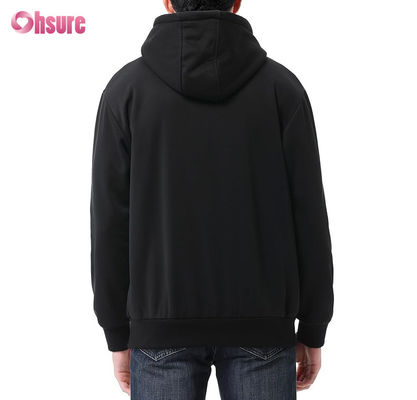 Sudadera con capucha y cremallera de cuarto de diseño personalizado para hombre XL, tejido pesado, 100% algodón, felpa francesa, cuello redondo, estilo invierno, con capucha, color sólido