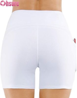 Shorts de yoga de cintura alta para mujer, control de abdomen, fruncido en la parte trasera, shorts de ciclismo para entrenamiento, ropa deportiva personalizada