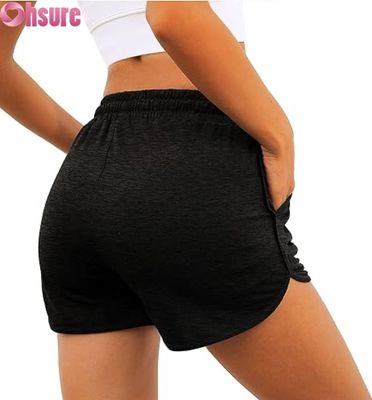 Shorts deportivos de cintura alta para mujer | Shorts de gimnasia, yoga y running | Ropa deportiva de fitness transpirable y de secado rápido