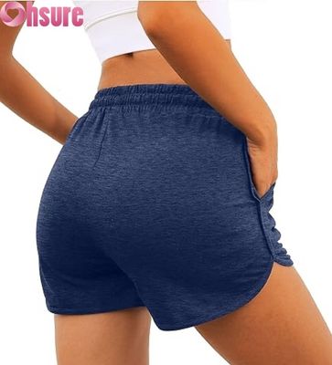 Shorts deportivos de cintura alta para mujer | Shorts de gimnasia, yoga y running | Ropa deportiva de fitness transpirable y de secado rápido