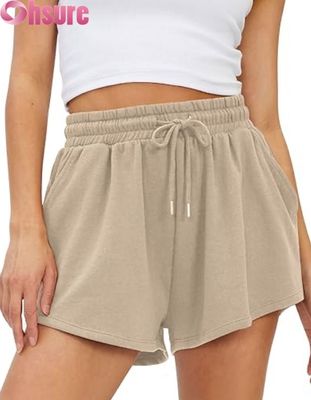 Pantalones cortos deportivos de cintura alta de secado rápido para mujer, faldas pantalón transpirables con bolsillos para correr y hacer ejercicio, con decoración de patrón de moda