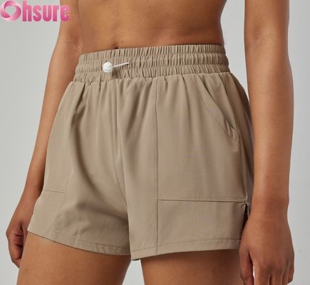 Calzoncillos deportivos para mujeres de cintura alta con secado rápido, respiratorios, de moda, para correr y hacer ejercicio, con bolsillo