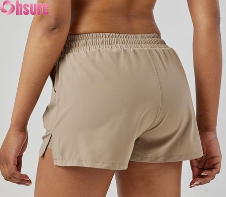 Calzoncillos deportivos para mujeres de cintura alta con secado rápido, respiratorios, de moda, para correr y hacer ejercicio, con bolsillo
