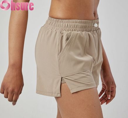 Calzoncillos deportivos para mujeres de cintura alta con secado rápido, respiratorios, de moda, para correr y hacer ejercicio, con bolsillo