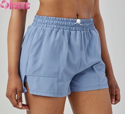 Calzoncillos deportivos para mujeres de cintura alta con secado rápido, respiratorios, de moda, para correr y hacer ejercicio, con bolsillo