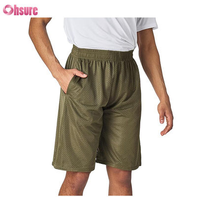 Pantalones cortos de malla atléticos de alto rendimiento para hombre, pantalones cortos de baloncesto para hombre, entrenamiento en el gimnasio y pantalones cortos deportivos con bolsillos para hombre