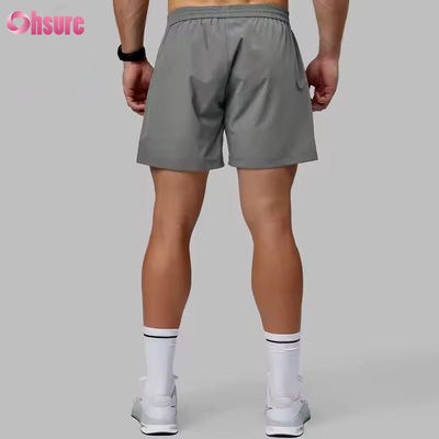 Custom High Quality Nylon Spandex Split Hem Doble Capa 5 en Deportes 2 en 1 Calzoncillos para hombres