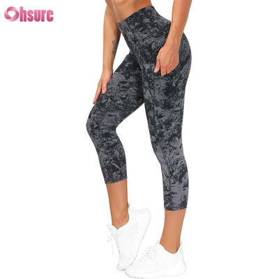 Pantalones de yoga para mujer, cintura alta, con bolsillo, control de abdomen, mallas de gimnasio