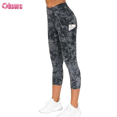 Pantalones de yoga para mujer, cintura alta, con bolsillo, control de abdomen, mallas de gimnasio