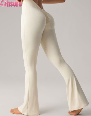 2025 Venta al por mayor de calzoncillos de yoga para mujeres desnudas con cintura alta trasero levantado calzoncillos ampliados para baile de gimnasio