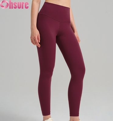 Leggings de yoga de cintura alta para mujer 2025, control de abdomen, elásticos en 4 direcciones, transpirables, ropa de fitness, cintura elástica cómoda