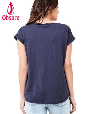 Camiseta de lactancia de bambú ecológica y sostenible para embarazo