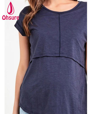 Camiseta de lactancia de bambú ecológica y sostenible para embarazo