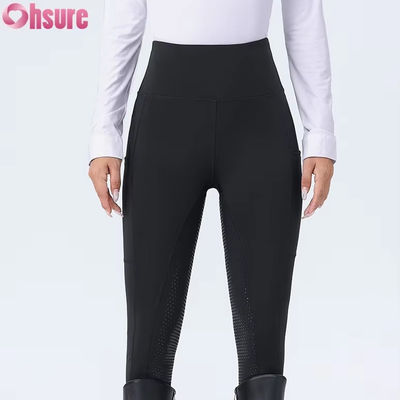 Cinturón de cintura de alta costumbre Calzoncillos de equitación Anti-deslizante Pantalones de conducción de silicio Jodhpur para el traje de equitación