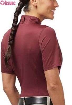 Camisa de competición ecuestre femenina Tops activos Tops de montaña hechos en fábrica