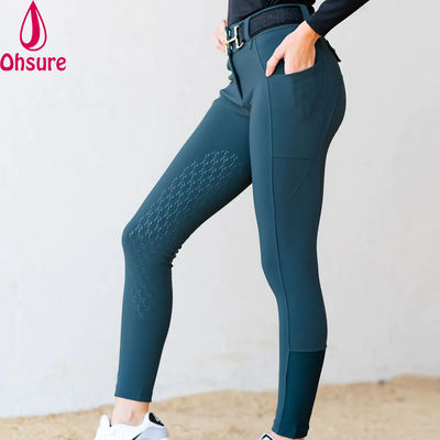 Mallas de equitación con logotipo de silicona personalizado, asiento completo, para montar a caballo, leggings deportivos para mujer, pantalones de montar