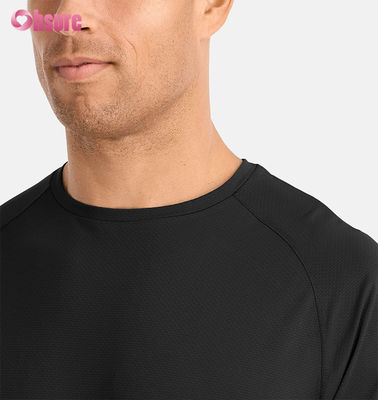 Camiseta de gimnasio personalizada para hombre, de secado rápido, camiseta de entrenamiento, transpirable, manga raglán, ligera, poliéster y spandex - Tejido de 300 g/m²