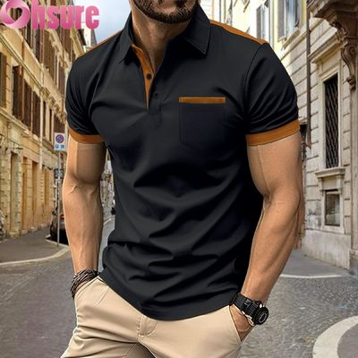 OEM Impresión de logotipos personalizados de los hombres para camisas de polo de verano de oficina gimnasio ropa de trabajo casual en blanco impresa XS-2XL patrón sólido de punto
