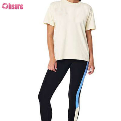 2025 Mujeres de alta calidad Niñas Premium de algodón Crewneck Deporte Uso diario-Seca rápida Respiratorio Ocultar el vientre Tejido-Tamaños X-XXL