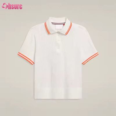 Camisetas polo de tenis de algodón y pickleball de manga corta transpirables con logotipo personalizado para mujer, fabricante de ropa deportiva