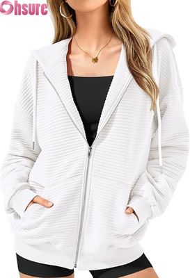 Sudadera con capucha de gran tamaño con patrón personalizado para mujer, estampado de letras bordadas en 3D, suéter de punto, manga raglán informal holgada con capucha