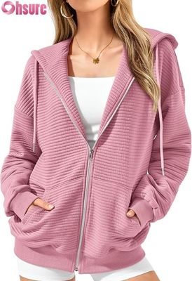 Sudadera con capucha de gran tamaño con patrón personalizado para mujer, estampado de letras bordadas en 3D, suéter de punto, manga raglán informal holgada con capucha