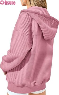 Sudadera con capucha de gran tamaño con patrón personalizado para mujer, estampado de letras bordadas en 3D, suéter de punto, manga raglán informal holgada con capucha