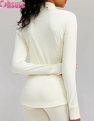 Logotipo personalizado chaqueta deportiva femenina con zip para entrenamiento con capucha ligera chaqueta deportiva para mujeres