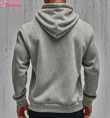 Camiseta con capucha cálida de gran tamaño de invierno suéter de lana unisex ropa de calle camiseta de moda