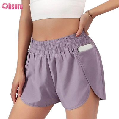 Calzoncillos de atletismo de secado rápido para mujeres Calzoncillos de atletismo de secado rápido para deportes con capa de cintura elástica Vestidos deportivos transpirables