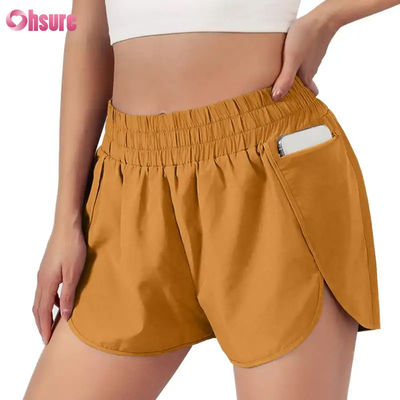 Calzoncillos de atletismo de secado rápido para mujeres Calzoncillos de atletismo de secado rápido para deportes con capa de cintura elástica Vestidos deportivos transpirables