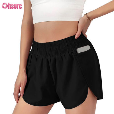 Calzoncillos de atletismo de secado rápido para mujeres Calzoncillos de atletismo de secado rápido para deportes con capa de cintura elástica Vestidos deportivos transpirables