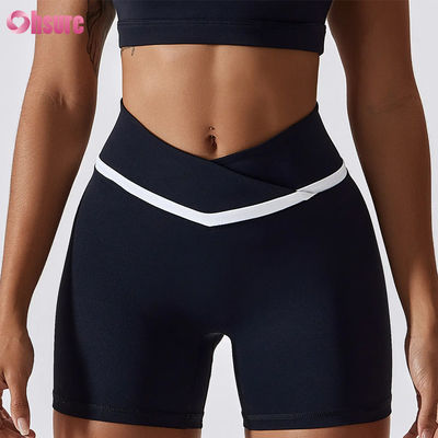 Pantalones cortos de yoga de cintura alta para mujer, color caramelo, de secado rápido, nude, para correr, gimnasio, fitness, deportes y entrenamientos