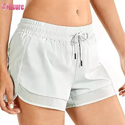 Calzoncillos de yoga y running de cintura alta para mujeres Calzoncillos deportivos secos rápidos con cremallera de bolsillo delgado de estilo casual