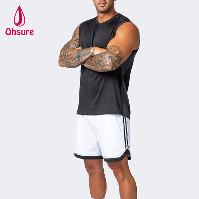 Pantalones cortos de gimnasio de malla transpirable para hombre de color sólido OEM, ropa de entrenamiento de verano, pantalones cortos de gimnasio de secado rápido para hombre, ropa deportiva, nuevos pantalones cortos